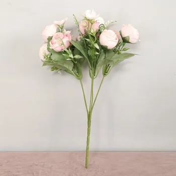 Fleurs Artificielles Et Soie Haute Qualite Tõusis Artificielle Avec Tige Fleur Artificielle Mariage Kodu Kaunistamiseks Võltsitud Lill