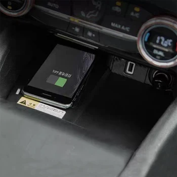Ford Focus MK4 2018 2019 2020 tarvikud 15W QI auto juhtmeta laadija kiire telefon laadija aku plaadi laadimine omanik