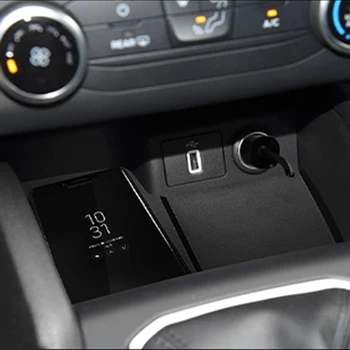 Ford Focus MK4 2018 2019 2020 tarvikud 15W QI auto juhtmeta laadija kiire telefon laadija aku plaadi laadimine omanik
