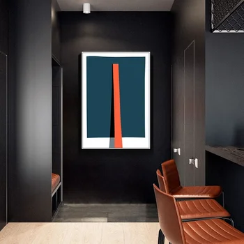 Frameless Põhjamaade Kaasaegne Minimalistlik Abstraktne Geomeetriline Värvi Plokk Plakat Kodu Kaunistamiseks Elutuba, Magamistuba Trükkimine Maali