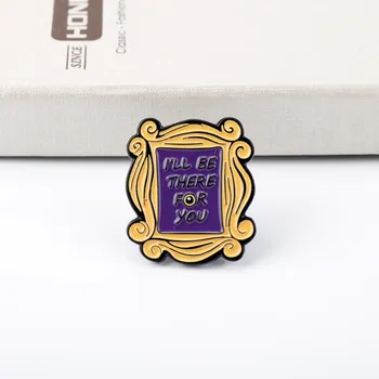 Friends TV Show Brooches Friends Pins Central Park Logo Armas Seljakott Badges Pins for Men Women