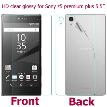 Front+Back = 2TK Screen Protector Karastatud Klaas, Kile Sony Xperia Z5 Premium Z5 Plus Karastatud Klaas Sony Xperia Z5