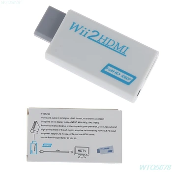 Full Hd 1080P Wii-Compatibel Konverteri Adapter Wii2HDMI-ühilduv Converter 3.5 Mm Audio Voor Arvuti Hd-Monitoril