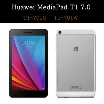 Funda Huawei MediaPad T1 7.0 T1-701U-701W Tablett Juhul Seista Omanik Kaitsva Coque luuk + Karastatud Klaas Film