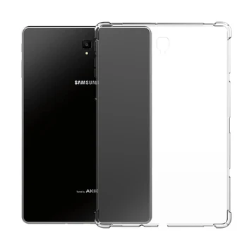 Funda Samsung Galaxy Tab 10.5 2018 SM-T590 SM-T595 põrutuskindel läbipaistev, pehmest silikoonist juhul paindlik kaitseraua kate tagasi kest