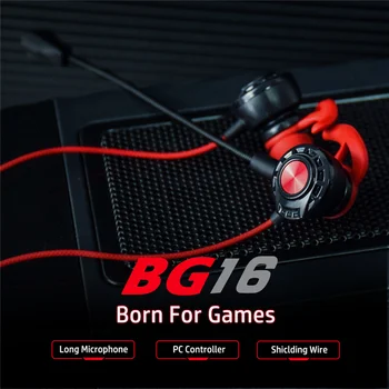 G16 In-Ear Gaming Kõrvaklapid Topelt Mikrofon Kõrvaklapid Gamer Headset Dual Dynamic Drivers 2021 Uusim Telefoni 139267