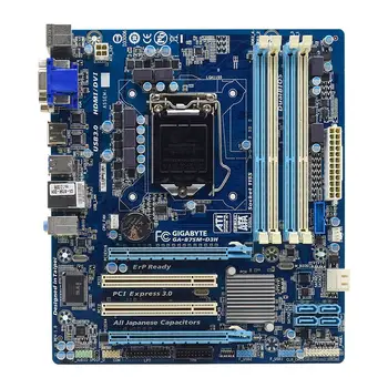 GA-B75M-D3H Jaoks Intel B75 emaplaat Gigabyte B75M LGA-1155 Emaplaadi DDR3 32GB Core i7, i5 i3 protsessoriga originaal kasutatud arvuti emaplaadi 1155 USB2