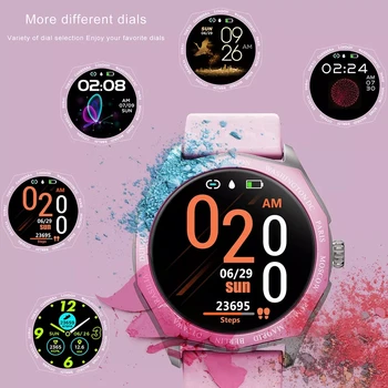 GEJIAN 2021 Uus Daamid Smart Watch Naised, Täielikult Puutetundlik Ekraan Sport Fitness Vaadata Android, ios smartwatch Naine Elektrooniline Kell