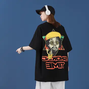GTDOM Puuvill Paarid Streetwear T-särk Meestele, Punk Kirja Prindi Harajuku Poole Varruka Hip-Hop Mõõdus Gooti Lahe Vintage Tshirts