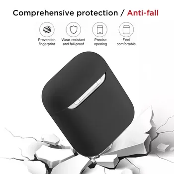 GTWIN Pehmest Silikoonist Juhtudel Apple Airpods 1/2 Traadita Kõrvaklapid Protective Case Apple Air Kaunad Kate Laadimise Kasti Kotid