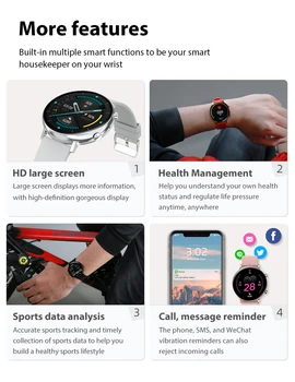 GW33 Smart Watch Naised Mehed Bluetooth Kõne tervisespordi Smart Südame Löögisageduse EKG Monitor Samm Magada Tracker Pedometer Android ja IOS