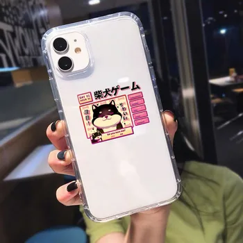 GYKZ Kawaii Armas Shiba Inu Koer Prindi Telefon Case For iPhone Mini 12 11 Pro XS MAX X 7 XR SE20 8 6Plus Selge Pehme TPU Kate Fundas 23115