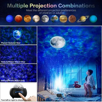 Galaxy Tähistaevast Projektor Öö Valguses Lapse Blueteeth USB Muusikamängija Star Night Light Romantiline Projektsioon Lamp Lastele Kingitus