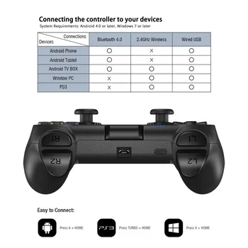 GameSir T1S 2.4 G Traadita Bluetooth-Mängude Töötleja Auru Gamepad Juhtnuppu Android Telefoni/Windows PC/VR/PS3/TV Box