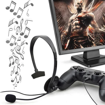 Gamer Playstation PS 4 VOL Ühe Kõrva Traadiga Mäng, Peakomplekti, Kõrvaklapid Koos Mikrofoni Jaoks Pc Video Mängu