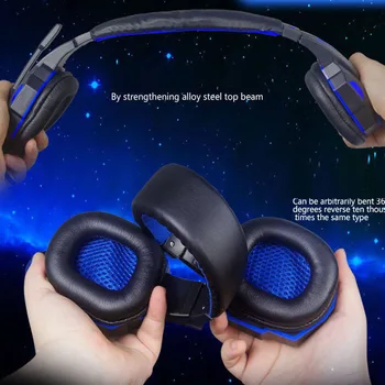 Gaming Headset Koos Mic-pesa Ja LED Valgus Sülearvuti 3,5 mm Traadiga Müra Isolatsiooni Helitugevuse Gaming Kõrvaklapid