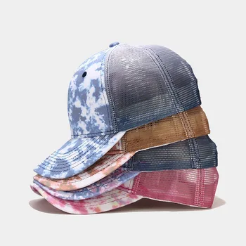 Geebro Naiste Tie-dye Baseball Cap Mood Hobusesaba Müts Summer Hingav Võrgusilma Mütsid Naine Väljas Päikese Kaitse Snapback Mütsid