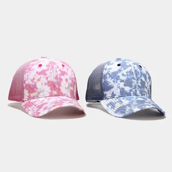 Geebro Naiste Tie-dye Baseball Cap Mood Hobusesaba Müts Summer Hingav Võrgusilma Mütsid Naine Väljas Päikese Kaitse Snapback Mütsid