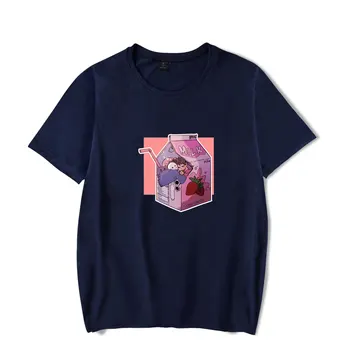 GeorgeNotFound Maasika Piima T-särk Graafiline Print Harajuku Meeste ja Naiste Vabaaja tshirt Suvel Streetwear Tee Liiga 81686