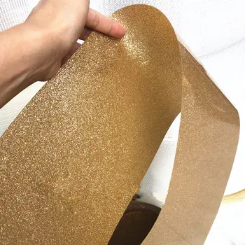 Gold Glitter Litrid Leht Tooraine Lahti PET Litrid DIY Crafts Pulm Taustaks Kardin Kokkulepe