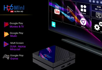 H96 MINI V8 Android 10.0 Quad Core 4K HD WIFI Network Set-Top Box 1 + 8G Austraalia Dual Wifi Traadita Võrgu HD Set-Top Box