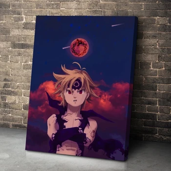 HD Pildid Modulaarne Anime Meliodas Pilte Seitse Deadly Pattude eest Lõuendile Maali Seina Art Plakatid Kaasaegne elutuba Home Decor Raam