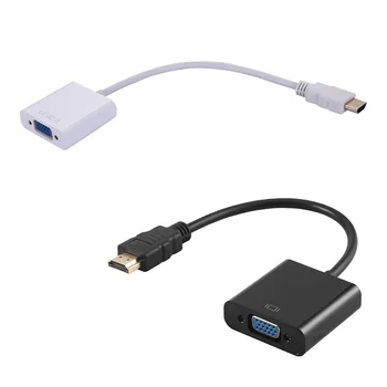 HDMI-VGA-HDMI Male To VGA RGB Nais-Video-Converter-Adapter Meeste ja Naiste Kaabel 1080P PC-Mees-Naine-Adapter Converter