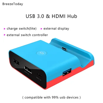 HDMI-Ühilduva USB-Adapter USB 3.0 Hub USB Hub 3.0 Nintendo Lülita Laadija USB-C USB-Jaoturit Hub Port Macbook Arvuti