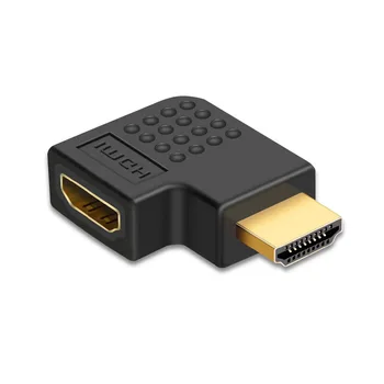 HDMI-ühilduvate 90 kraadi paremale-nurga alt adapter HDMI meeste ja naiste HDMI küünarnuki-liides 154321