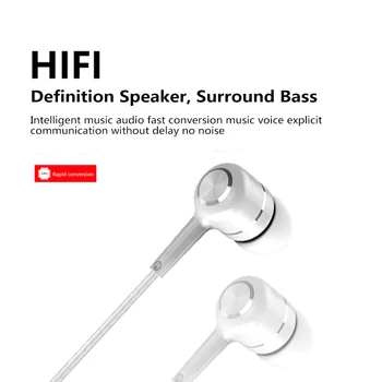 HIFI In-ear Mobile Telefon Peakomplekti 3,5 mm Reguleeritav Helitugevus Traadiga Sport Hands-free Kõrvaklapid Koos Mic Huawei Xiaomi