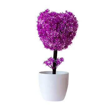 HOT MÜÜK!!! Võltsitud Lill, Taim Südame Kuju Plum Blossom Plastikust Terrass, Hoovis Simuleeritud Flower Pot Riiulil Seista