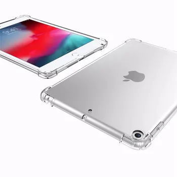 HTMOTXY iPad 8. Põlvkonna Juhul Läbipaistev Pehme TPU Case For iPad Mini 5 Air4 Pro 10.2 2018 2019 10.5 2017 tolline tagakaas