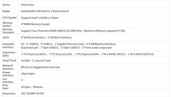 HUANANZHI X99 ZD4 X99 Emaplaat Intel XEON E5 2620 v3 2*8G DDR4 NON-ECC memory combo kit komplekt NVME SATA USB 3.0 37757