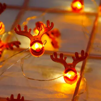 HUIRAN Santa Lumi Hirv led tuled string jõulukaunistused Kodu Väljas Jõulupuu Decor Kaunistused Cristmas Esemed