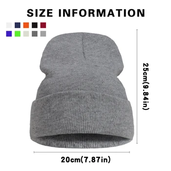 Hakyuu Hinata Shoyo Number 10 Must Print Unisex Lihtne Ühise Põllumajanduspoliitika Hip-Hop Kootud Mütsid Talvel Soe Kvaliteedi Mütsid Mugavuse Vabaaja Müts