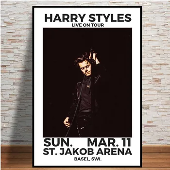 Harry Styles 2018 Tour Muusika Star Hot Plakat Ja Pildid Seina Art Kaasaegne Lõuend Maali Seina Pildid Elutuba