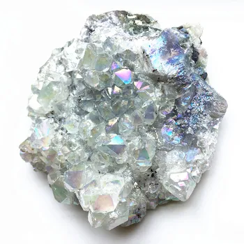 Harv 6cm valge leek aura quartz crystal klastri reiki tervendav kodu feng shui teenetemärgi näidis 143287