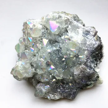 Harv 6cm valge leek aura quartz crystal klastri reiki tervendav kodu feng shui teenetemärgi näidis