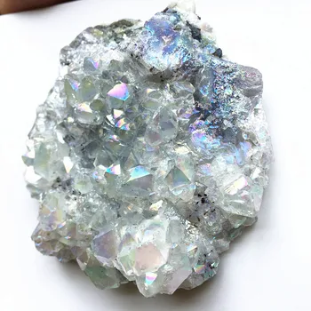 Harv 6cm valge leek aura quartz crystal klastri reiki tervendav kodu feng shui teenetemärgi näidis