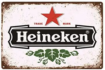 Heineken Metallist Märgid Vintage Alumiinium Märgid Seinal Plakat Pubi Köök Restoran Home Decor 8 x 12 Tolli