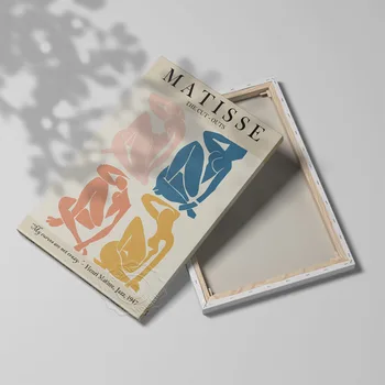 Henri Matisse Näituse Plakat, Matisse Välja Lõigatud Seina Art, Roosa Ja Punane Kollane Sinine Nudes Seina Värvimine, Vintage Värv Abstraktse Kingitus 142785