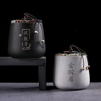 Hiina Keraamika Tee Kast Käsitsi valmistatud kaasaskantavas Reisi Mini Konteiner Lõhn Proof Tee Kast Purgid De Metallist Köök Teaware DB60C