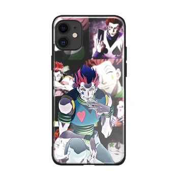 Hisoka hunter x hunter anime karastatud klaasi pehmest silikoonist Telefon case For iPhone SE 6s 7 8 Plus X-XR, XS 11 Pro Max katab kest