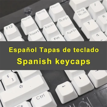 Hispaania 105 Keycaps Mehaanilise Klaviatuuri Kooskõlas MX Lülitid Double Shot Toetada Led Valgustus Keycaps OEM Profiili