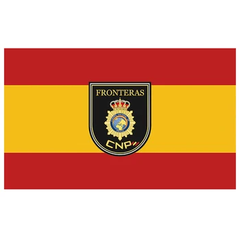 Hispaania Lipp ja Vapp hispaania Riiklike Politseijõudude Piire Teenuse 3x5FT 90x150cm 100D Polüester Banner