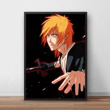 Ho Valgendi Kurosaki Ichigo Anime Hd Pildid Lõuendile Maali Voor Woonkamer Põhjamaade Kodu Kaunistamiseks Seina Art Plakat Modulaarne Pildid 52359