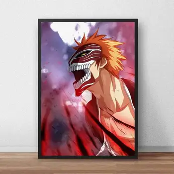 Ho Valgendi Kurosaki Ichigo Anime Hd Pildid Lõuendile Maali Voor Woonkamer Põhjamaade Kodu Kaunistamiseks Seina Art Plakat Modulaarne Pildid