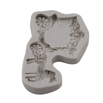 Hobuse Vedu Silikoon Hallituse 3D Käsitöö Pulm Fondant Kook Dekoreerimiseks Vahendid Šokolaadi Gumpaste Hallituse Sugarcraft Köök Hallitusseened 160840