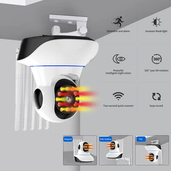 Home Security IP Kaamera Veekindel Väljas WiFi Turvalisuse Kaamera 5 Antenni Signaali Parandamiseks CMOS Sensor Hoida Salvestamise Aasa