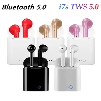 Hot Müük I7s TWS Bluetooth Stereo Kõrvaklapid täiesti uued Juhtmevabad Bluetooth Kõrvaklapid, In-ear Kõrvaklapid, Kõik Smart Telefon 60970